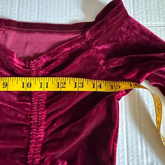 Velvet off shoulder dress size large - Picture 8 of 8